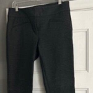 LOFT Marisa Skinny Dark Grey Ankle Pants, Size 8